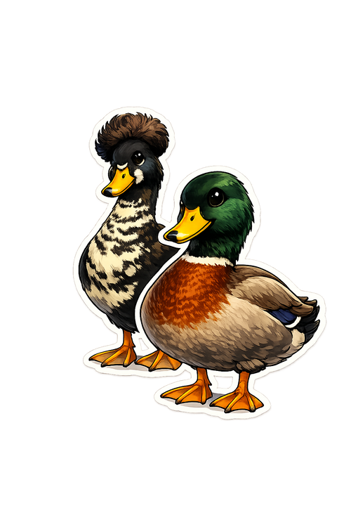 Cliff & Hawk Duck Sticker