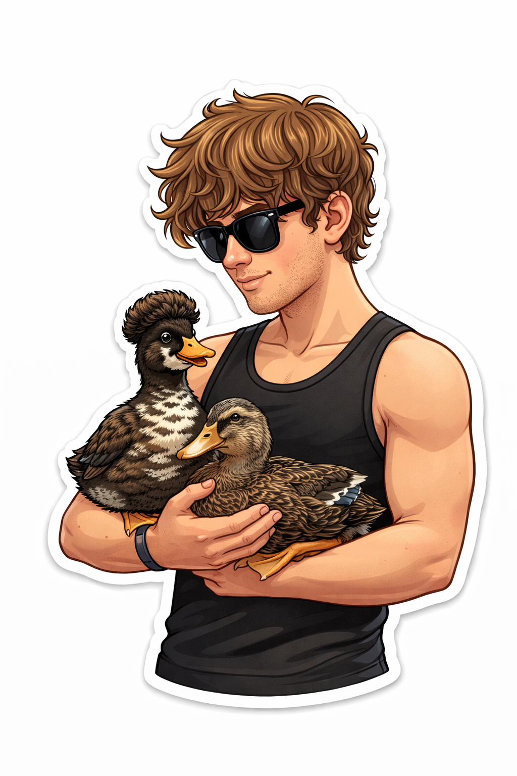 Cliff & Hawk Duck Sticker