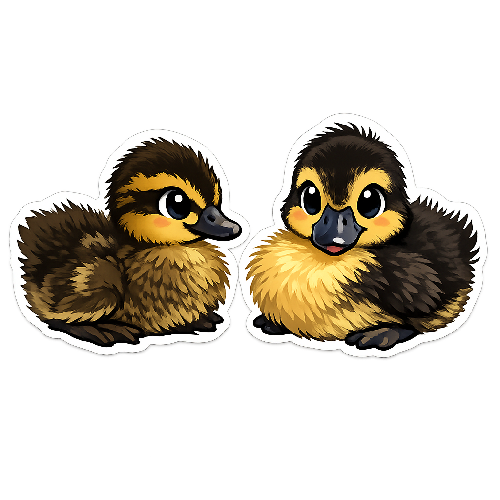 Cliff & Hawk Duck Sticker
