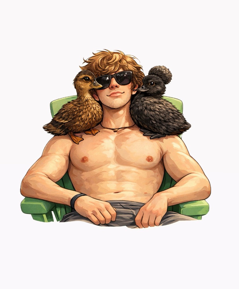 Cliff & Hawk Duck Sticker