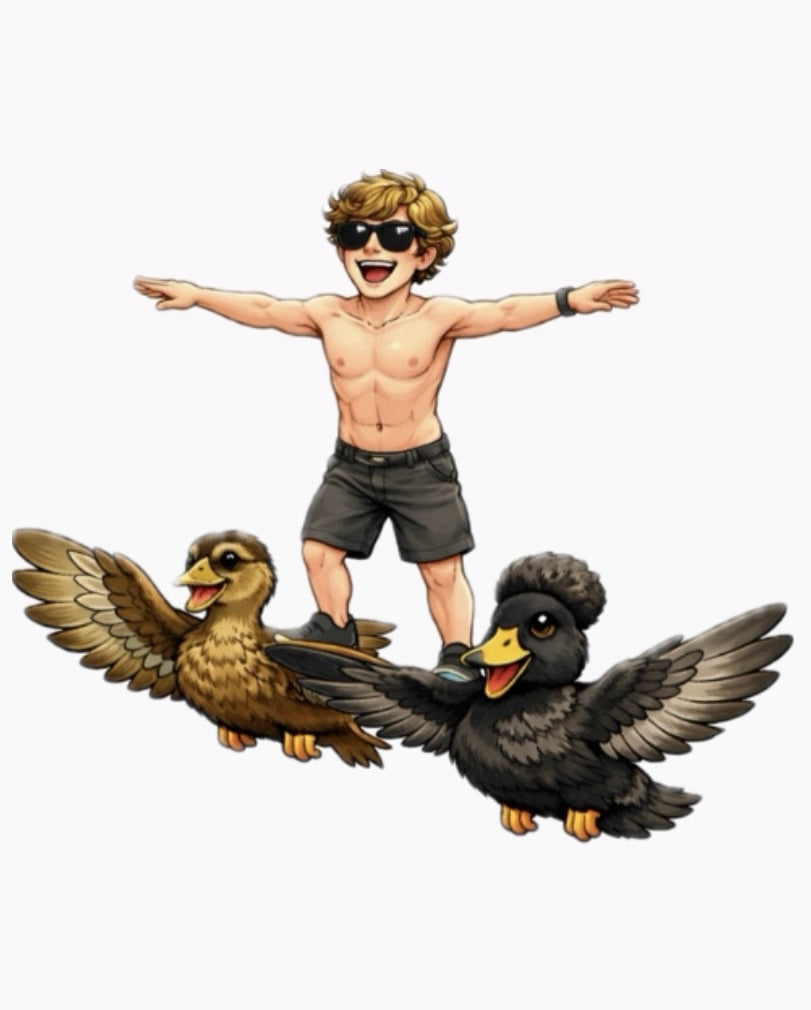 Cliff & Hawk Duck Sticker