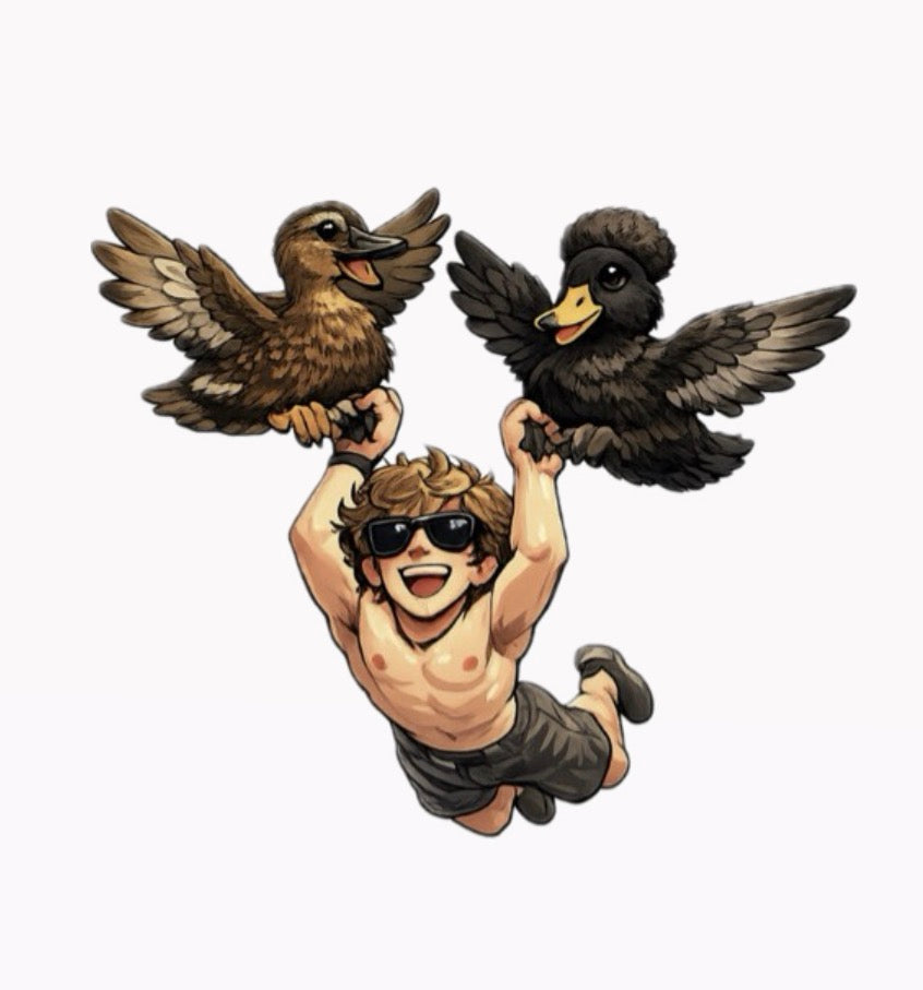 Cliff & Hawk Duck Sticker