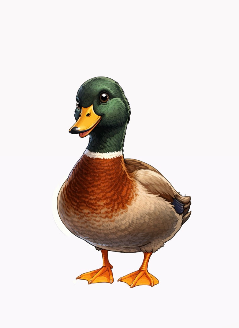 Cliff & Hawk Duck Sticker